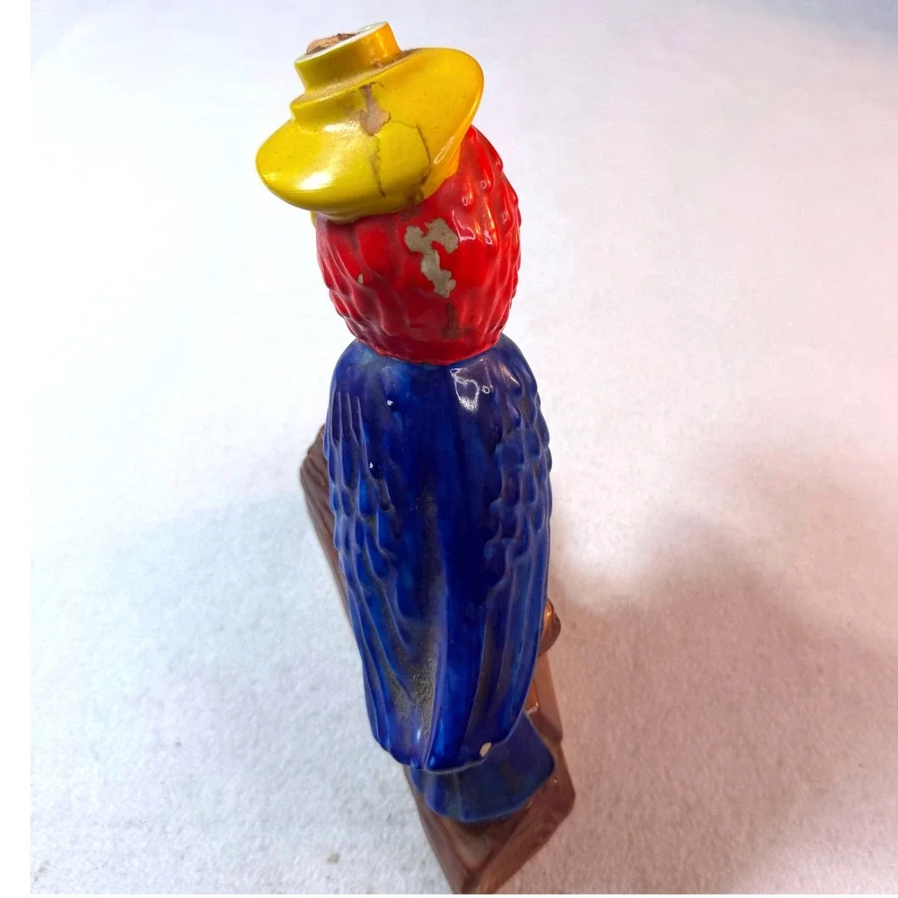 Vintage 1969 Ezra Brooks Decanter Kansas Jayhawk Bourbon Heritage